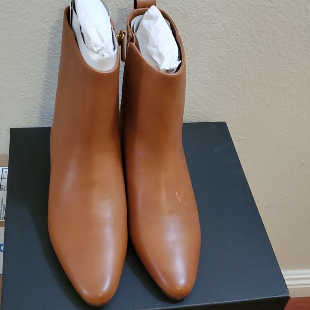 J crew leather western boot